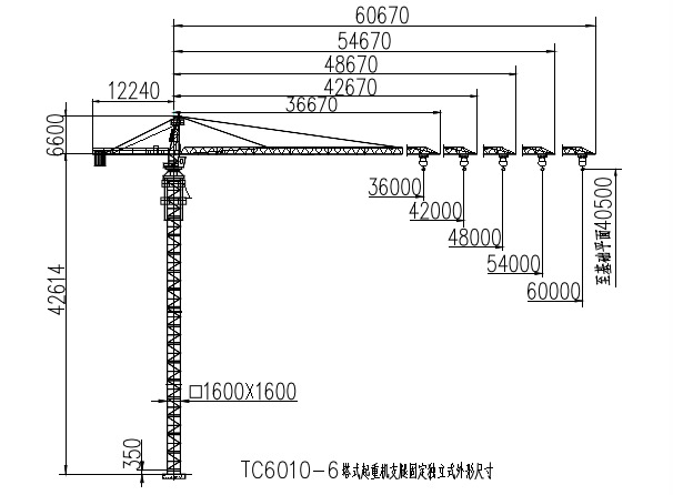 TC6010-6塔式起重機